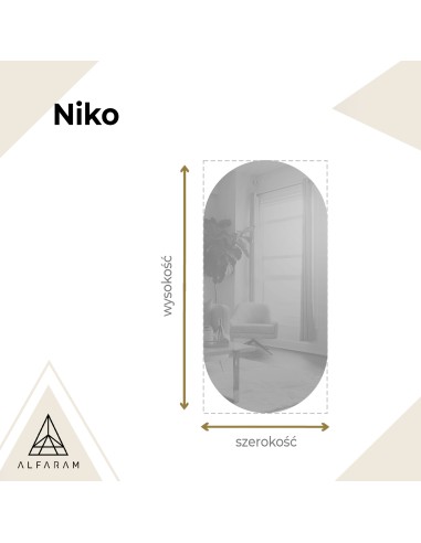 Lustro owalne z podświetleniem - NIKO... Lustro owalne z podświetleniem - NIKO...