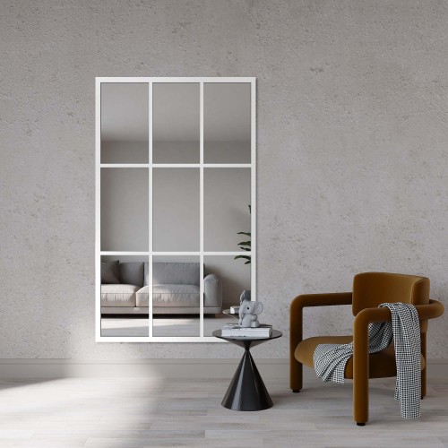 Lustro loft ze szprosami w...