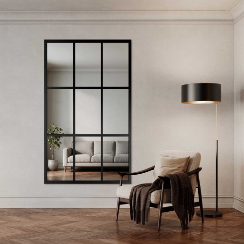 Lustro loft ze szprosami w...