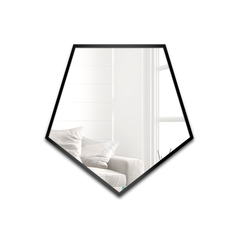 Lustro o geometrycznym kształcie w ramie – PENTA W RAMIE