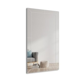 Lustro kryształowe glamour w lustrzanej ramie - PERLA OptiWhite
