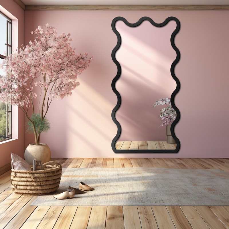 Lustro nieregularne w ramie mdf - BLOBS TWIST
