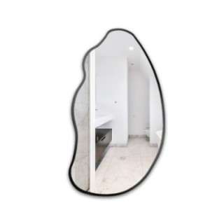 Lustro o organicznym kształcie w ramie - TOPAZ W RAMIE