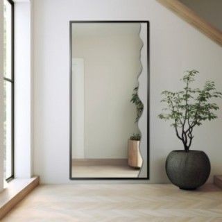 Lustro dekoracyjne w czarnej ramie MDF - WIENA W RAMIE