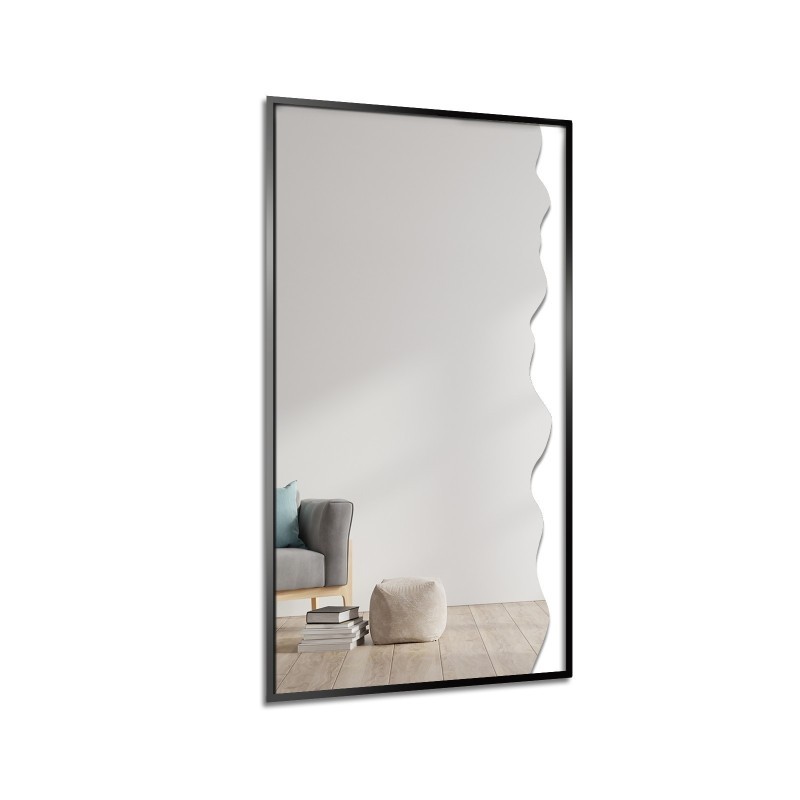 Lustro dekoracyjne w czarnej ramie MDF - WIENA W RAMIE