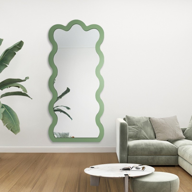 Lustro nieregularne w ramie mdf - BLOBS WAVE