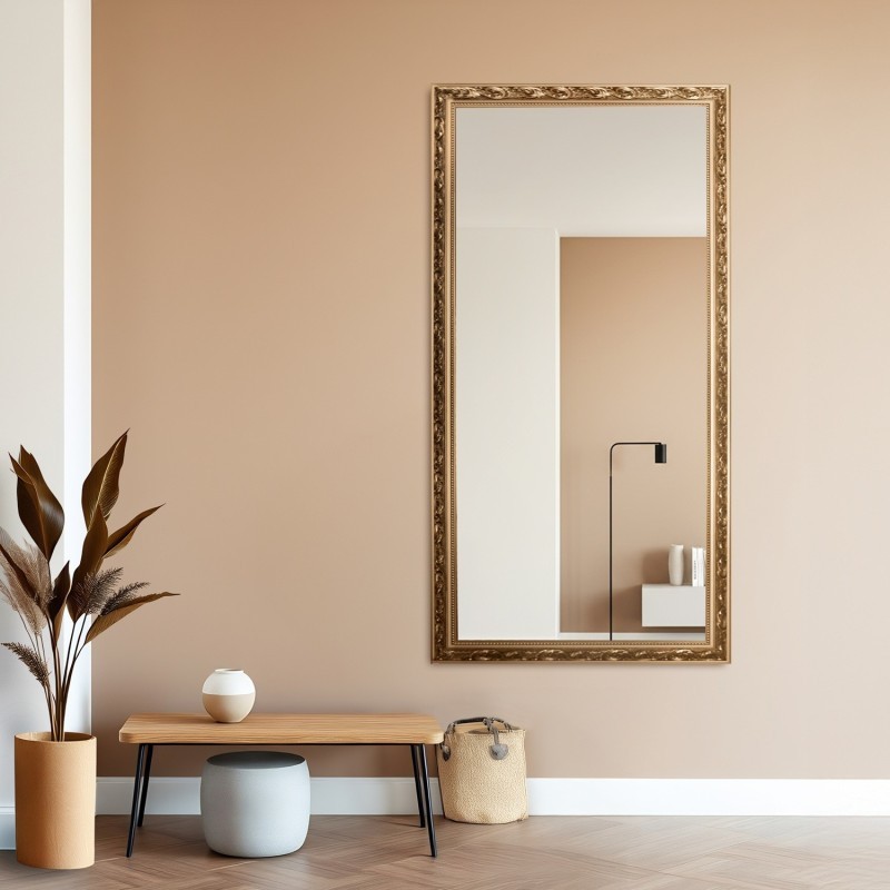 Lustro w ornamentowej zdobionej ramie - 7004001