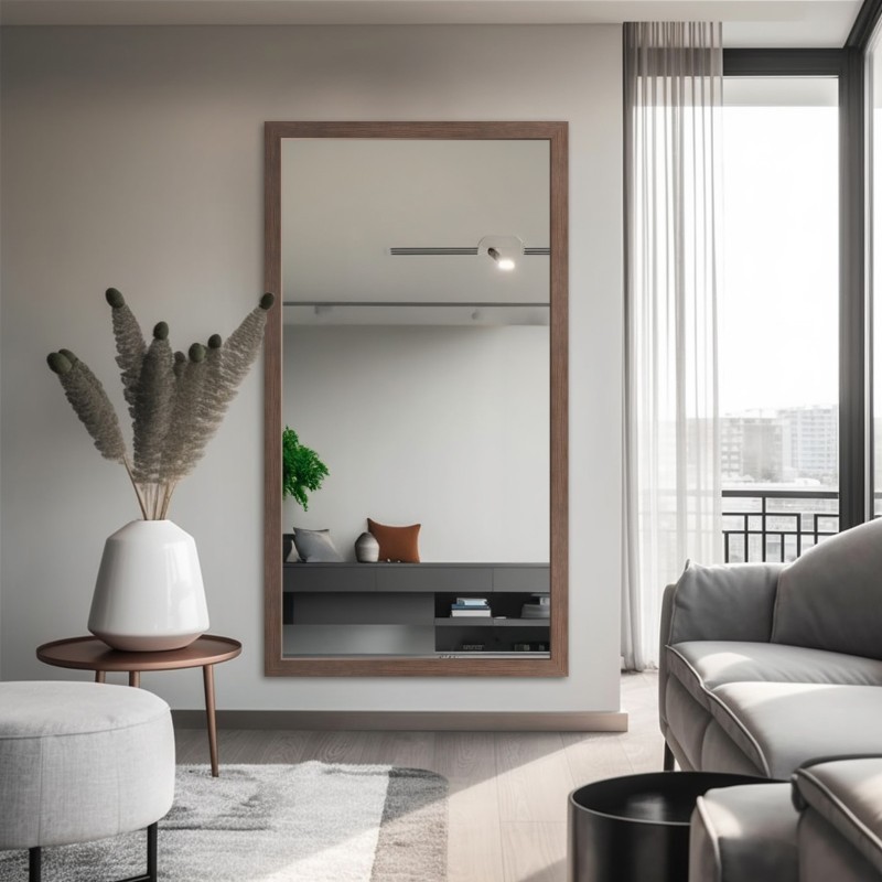 Lustro w drewnianej ramie - 8503 - kolor ramy do wyboru