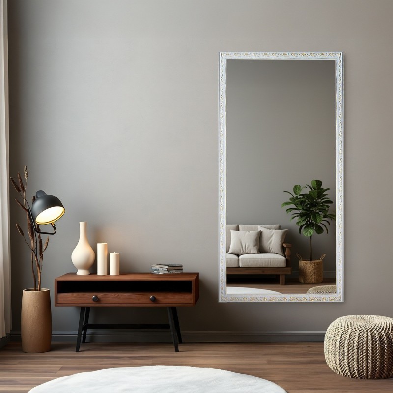 Lustro w ornamentowej zdobionej ramie - 7004002
