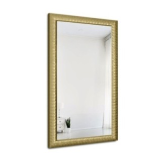 Nowoczesne lustro w bogatej drewnianej ramie - 7005 - kolor ramy do wyboru