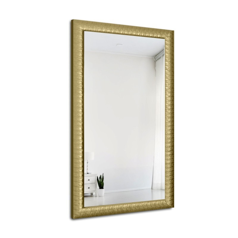 Nowoczesne lustro w bogatej drewnianej ramie - 7005 - kolor ramy do wyboru