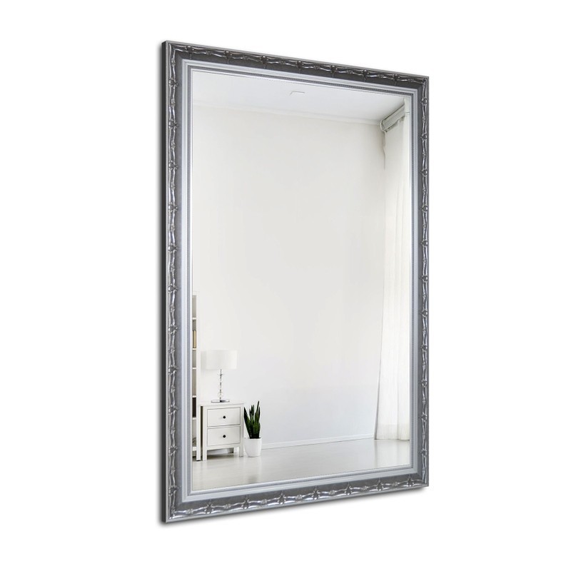 Lustro w ornamentowej srebrnej ramie - 8001001