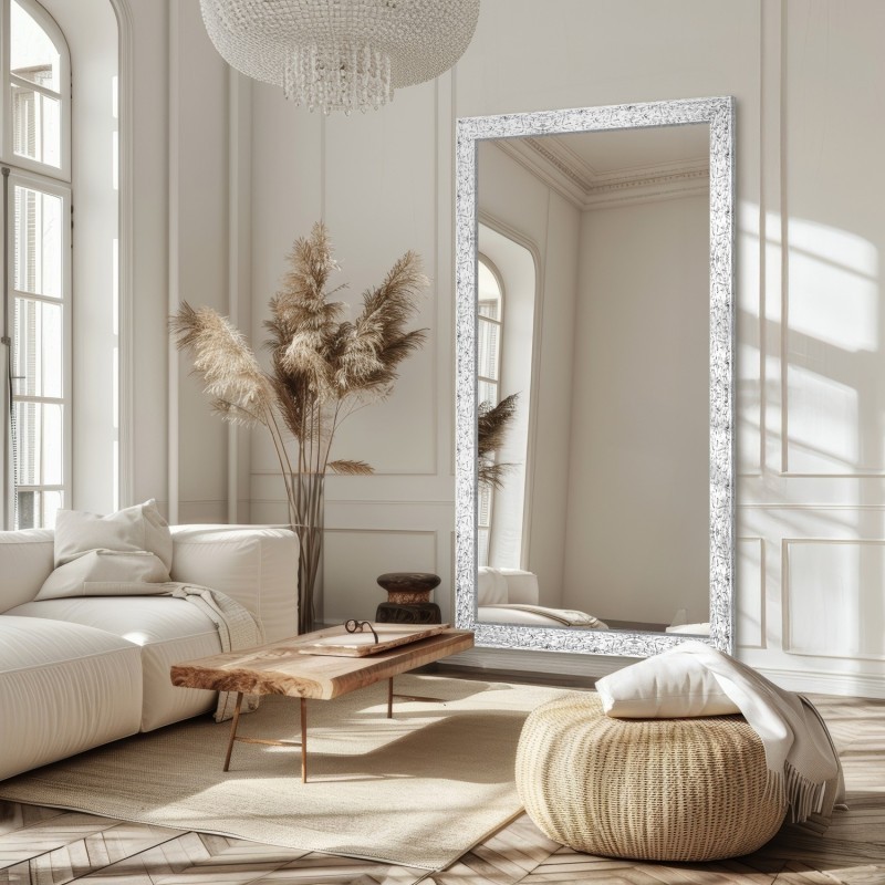 Lustro w drewnianej ramie - 8501 - kolor ramy do wyboru