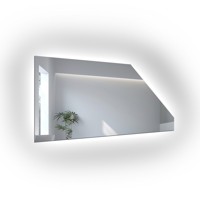 Lustro na poddasze z podświetleniem LED - NA WYMIAR - IZERA LED