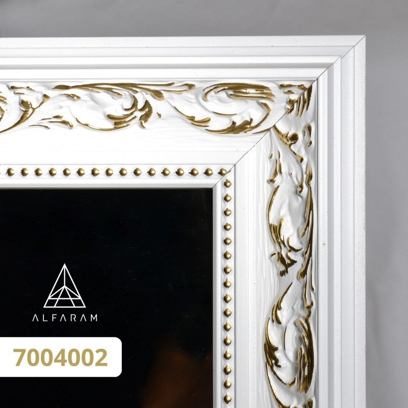 Lustro w ornamentowej zdobionej ramie - 7004002