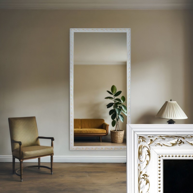 Lustro w ornamentowej zdobionej ramie - 7004002