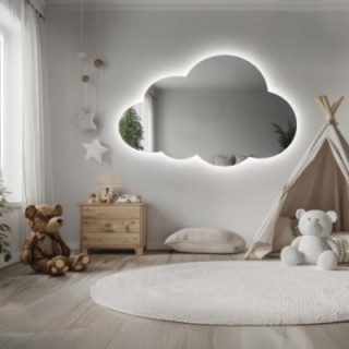 Lustro do pokoju dziecięcego chmurka z podświetleniem – CLOUD LED
