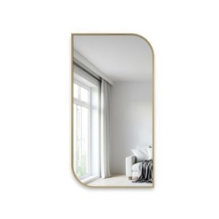 Lustro w ramie złotej MDF SLIM - ŁEZKA