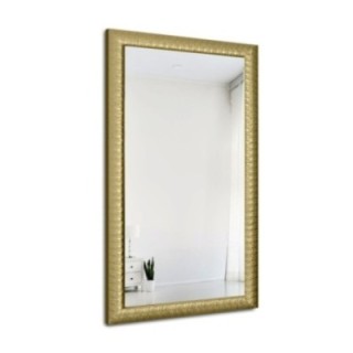 Nowoczesne lustro w bogatej drewnianej ramie - 7005 - kolor ramy do wyboru