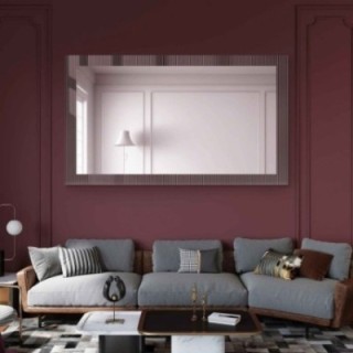 Dekoracyjne prostokątne lustro na szkle ornamentowym visiosun classic - LUXORA CLARITY