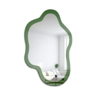 Nieregularne lustro zielone - CYPRESS GREEN