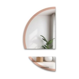 Lustro do toaletki w dwóch częściach w lustrzanej ramce – DOPPIO SHINE
