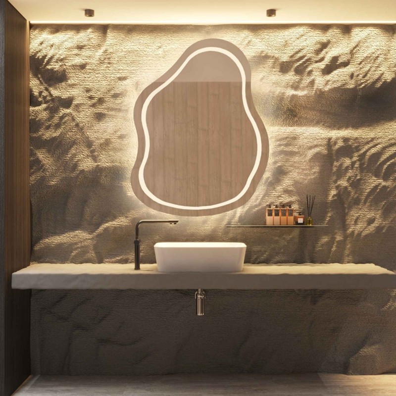Lustro nieregularne STONE LED II | Alfaram