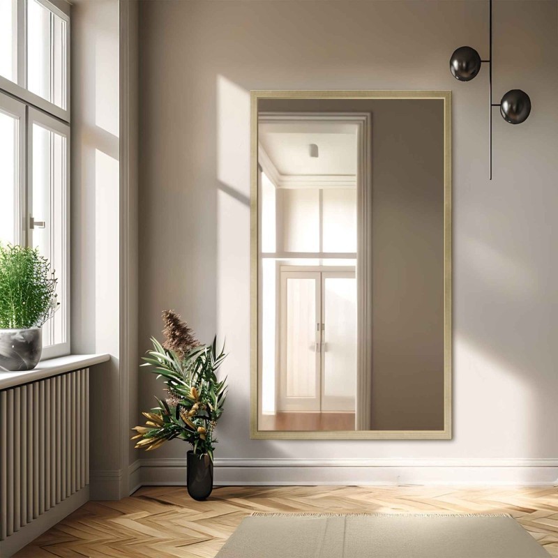 Lustro w drewnianej ramie - 8301 - kolor ramy do wyboru