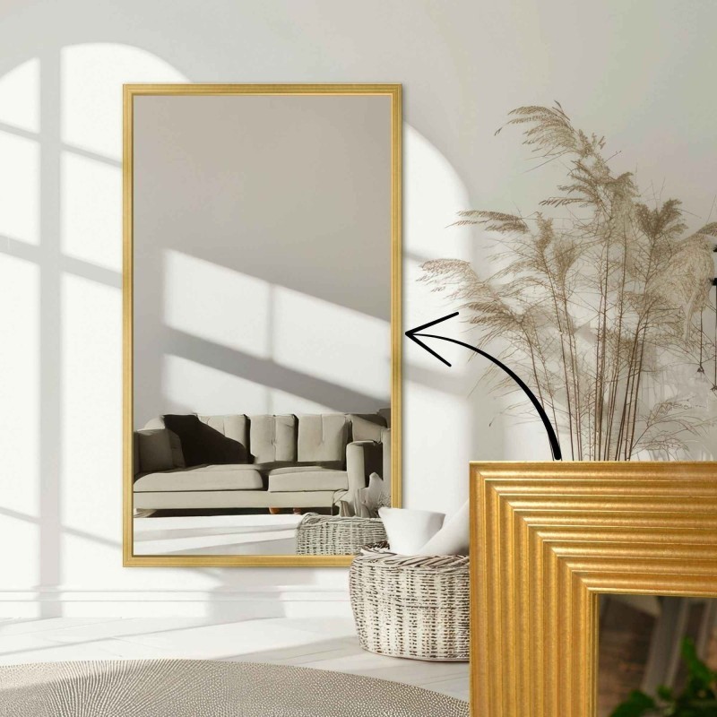 Lustro w drewnianej ramie - 8301 - kolor ramy do wyboru