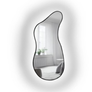 Lustro o organicznym kształcie z podświetleniem - ANGELIT II W RAMIE LED