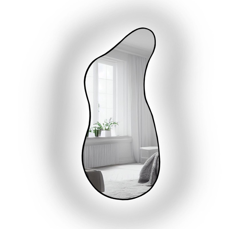 Lustro o organicznym kształcie z podświetleniem - ANGELIT II W RAMIE LED