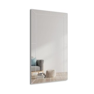 Lustro kryształowe glamour w lustrzanej ramie - PERLA OptiWhite
