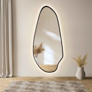 Lustro nieregularne w ramie JASPIS LED | Alfaram