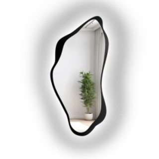 Lustro nieregularne PIENA W RAMIE LED | Alfaram