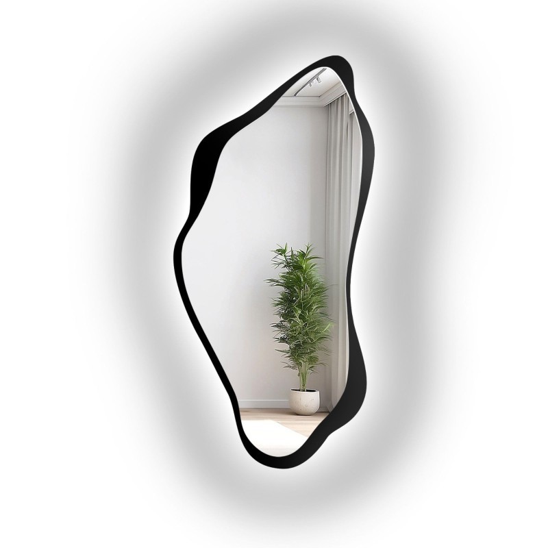 Lustro nieregularne PIENA W RAMIE LED | Alfaram