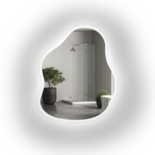 Lustro organiczne dekoracyjne STONE GLASS LED | Alfaram