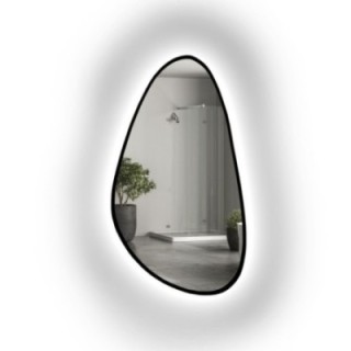 Lustro nieregularne w ramie SYDERYT LED | Alfaram