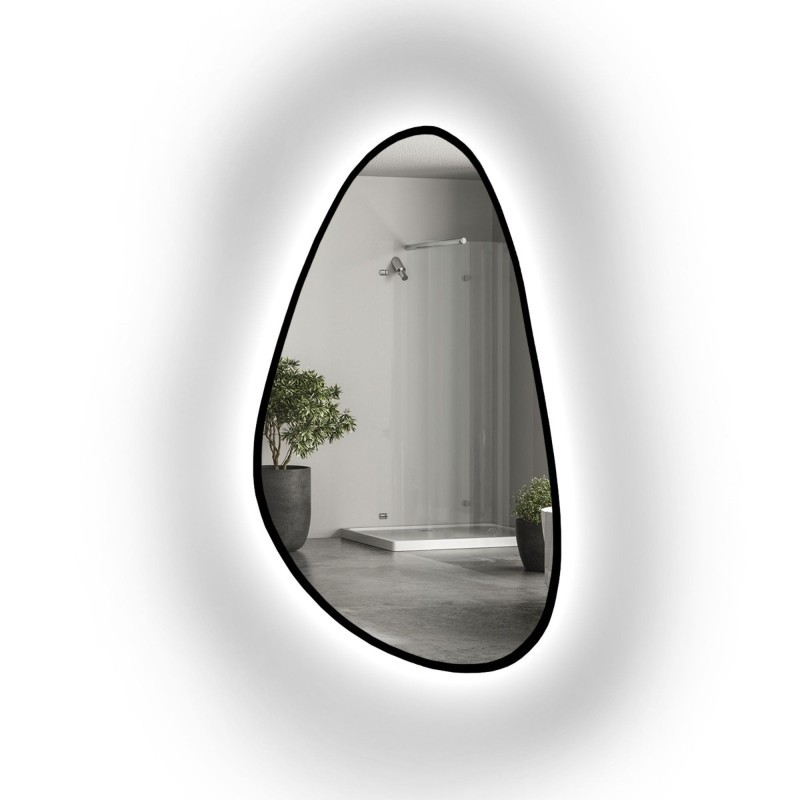 Lustro nieregularne w ramie SYDERYT LED | Alfaram