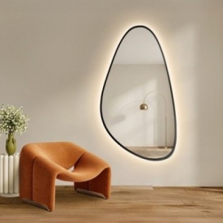 Lustro nieregularne w ramie SYDERYT LED | Alfaram