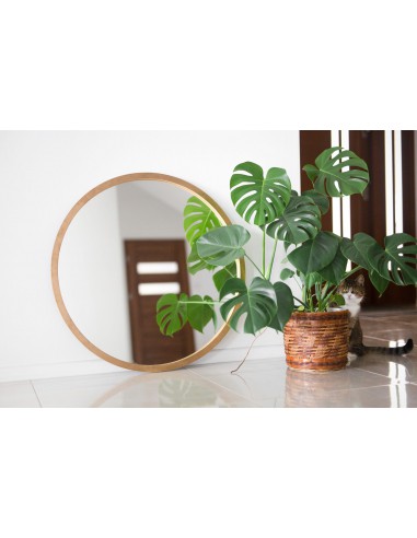 Lustro okrągłe w czarnej matowej...