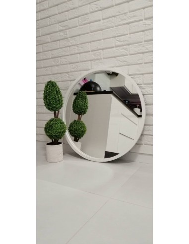 Lustro okrągłe w czarnej matowej...