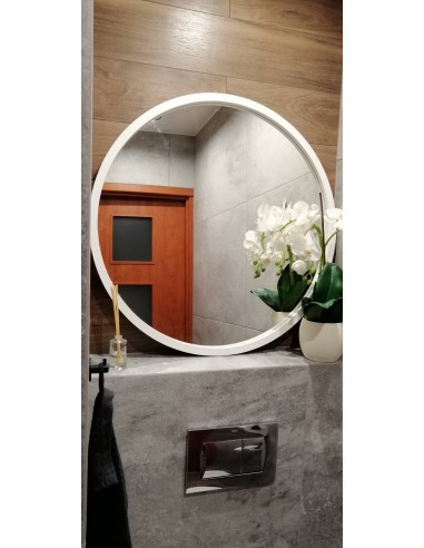 Lustro okrągłe w czarnej matowej...