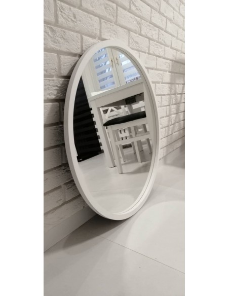 Lustro okrągłe w czarnej matowej ramie mdf - OTTO - kolor ramy do wyboru