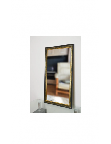 Lustro w zielono złotej drewnianej... Lustro w zielono złotej drewnianej...