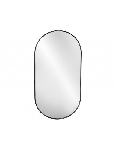 Lustro owalne w ramie czarnej MDF...