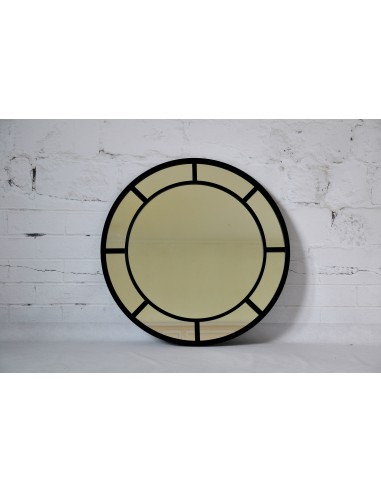 Lustro okrągłe loft ze szprosami mdf...