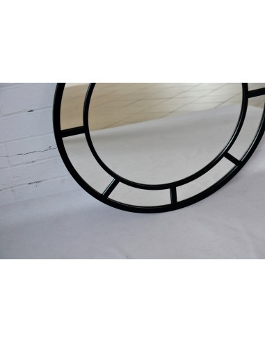 Lustro okrągłe loft ze szprosami mdf...