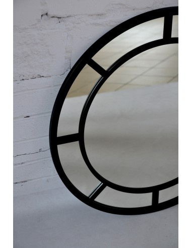 Lustro okrągłe loft ze szprosami mdf...