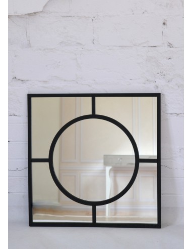 Lustro kwadratowe z loftowym kołem...