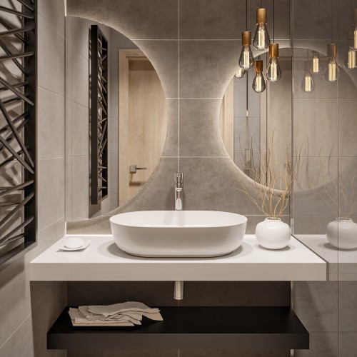 Zestaw półokrągłych luster...